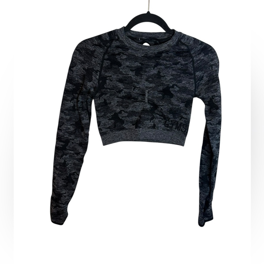 Gymshark Adapt Camo Seamless Cropped Active Top